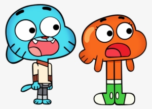 Darwin And Gumball Looking Shocked-edj702 - Gumball And Darwin 2018