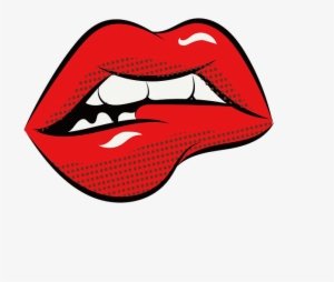 Lips Transparent Background Png - Mouth Pop Art Png