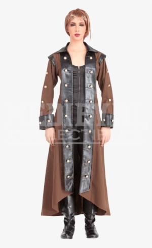 Lieutenant Estfeld Steampunk Trench Coat - Medieval Trench Coat