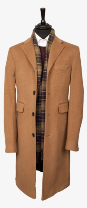 Camel Handmade Overcoat - Overcoat Png