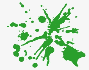 Green Paint Splatter Png Download - Green Splatter Png