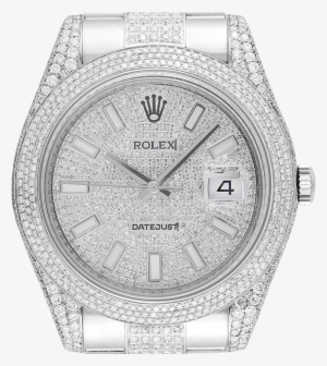 Rolex Datejust 41mm Stainless Steel Diamond Set With - Rolex Datejust With Diamond