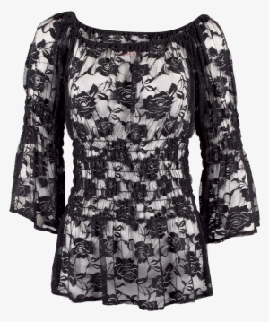 Marrika Nakk Lace Peasant Stretch Top - Lace