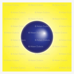 3d Blue Polka Dots On Yellow Background - Blue