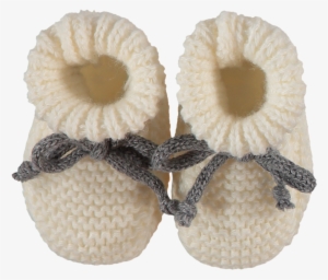 Knitted Baby Booties - Slip-on Shoe