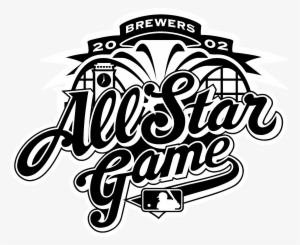 All Star Game 03 Logo Black And White - Mlb All Star Game