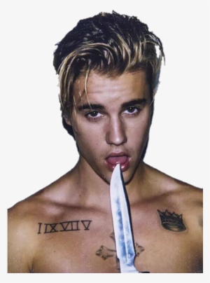 Justin Bieber Beliebers - Justin Bieber Photoshoot Knife