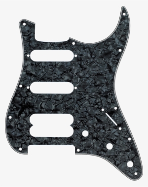 Fender Stratocaster Hss 11-hole Pick Guard Black Pearl - Fender Hss Pickguard Black