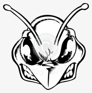 Bee Clipart Sketch - Angry Bee Head