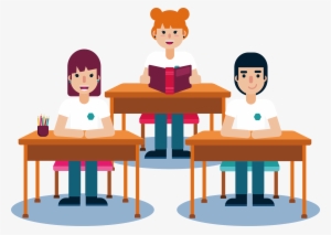 Student Lesson Clip Art - Student In Class Cartoon Png