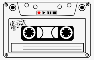 Cassette Tape Clipart Black And White