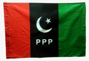 Ppp Flag 3 Sizes Chinese Fabric - Pakistan Peoples Party Flag