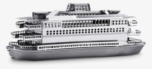 Picture Of Commuter Ferry - Metal Earth 3d Laser Cut Model Commuter Ferry Boat