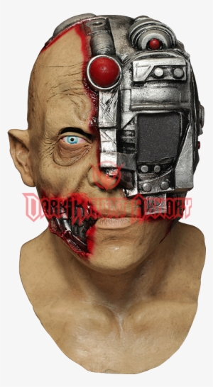 Terminator Head Png - Animated Scanning Cyborg Adult Mask