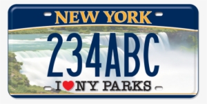 I Love Ny Parks Custom Plate - Logos And Uniforms Of The New York Giants
