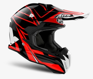 Airoh Terminator Open Vision Shock Helmet-orange-white-xs