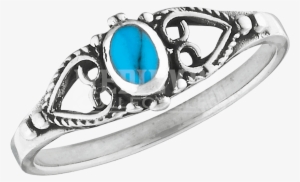 Classic Turquoise Scrollwork Ring - "classic Turquoise Scrollwork Ring"