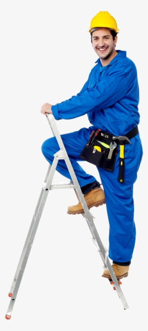 Free Png Architects At Work Png Images Transparent - Worker In Ladder Png