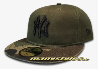 New Era Ny Yankees Mlb 59fifty Cap Washed Camo Fit - New Era Cap Company