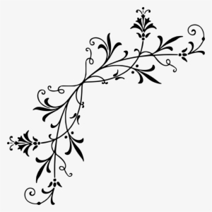 Decorative Corners Stencil Designs Black And White - Clip Art