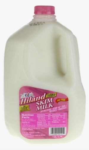 Hiland Fat Free Skim Milk Gallon - Hiland Fat Free Skim Milk - 1 Gal Jug