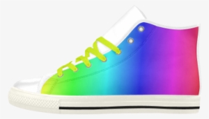 Crayon Box Ombre Rainbow Aquila High Top Microfiber - Shoe