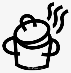 Cooking Pots Royalty Free Vector Clip Art Illustration - Cooking Clipart Free Transparent