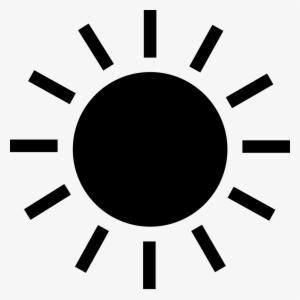Sun - Sun Icon Black And White