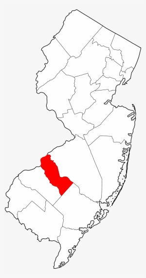 Map Of New Jersey Highlighting Camden County - Cape May County New Jersey Map