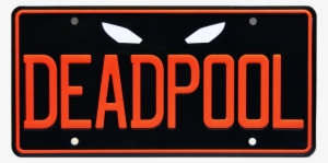 Deadpool Prop Plate Movie Memorabilia From Deadpool - Deadpool Wade Wilson Metal Stamped Vanity License Plate