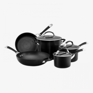 Circulon Symmetry 5 Piece Cookware Set - Select By Calphalon Hard Anodized Nonstick 8 Piece