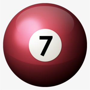 7 Ball Photo 7 Ball Real - Billiard Ball