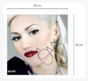 Promi-stuff - Gwen Stefani Portrait Pop Music Singer 32x24 Print