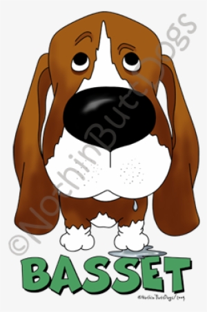 Big Nose Basset Hound Dark Colored T-shirts - Bassetdrooldark Square Sticker 3" X 3"