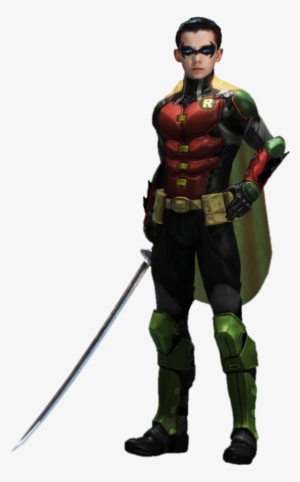 Robin Damian Wayne Transparent Background By Gasa979 - Damian Wayne Injustice Png