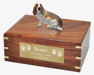 Wholesale Basset Hound Dog Figurine Urn With Engraved - Dog