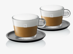 2 View Cappuccino Cups - Nespresso Glass Cappuccino Cup & Saucer