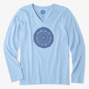 Women's Keys To Happiness Usa Long Sleeve Crusher