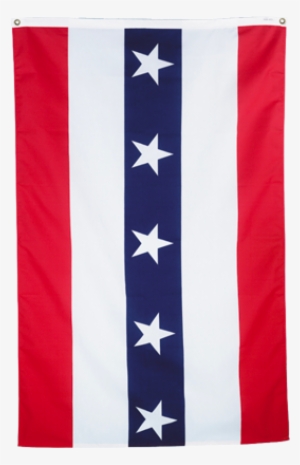 Patriotic Half Fan Flats With Stars