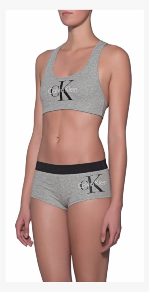 Calvin Klein Jeansck Hip Glitter Grey // Panty With - Brassiere Glitter Calvin Klein