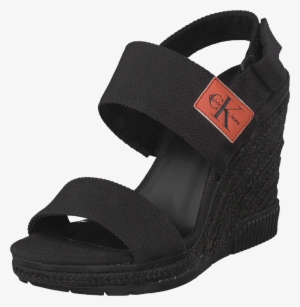 Calvin Klein Jeans - Calvin Klein - Canvas Wedge Sandals - Pink - 5 - Women