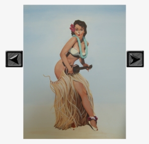 Hola-girl - Ukelele Shower Curtain