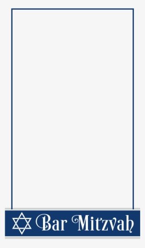 Free Navy Blue And White Bar Mitzvah Snapchat Geofilter - Paper Product