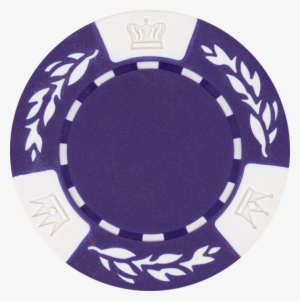 Crown Wheatear Clay No Metal Insert - Red Lucky Crown Poker Chip