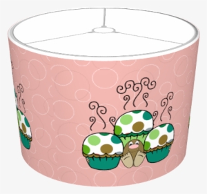 Cute Monster With Green And Brown Polkadot Cupcakes - Advent Candle
