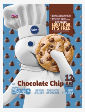 Pillsbury, Ready To Bake Chocolate Chip Cookies, 16 - Pillsbury Ready To Bake Chocolate Chip Cookies