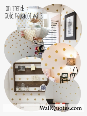 Of Course We've Got Polkadot Vinyl Decals In The Shop - Deco Wc Or Et Blanc