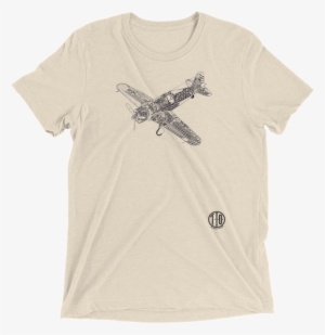 Vintage War Plane Men's On Oatmeal - 124 Spider T Shirt