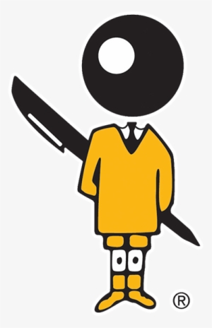 Yellow And Black Man Logo
