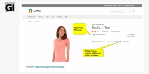 Hide Price Product Frontend Page - Quantity